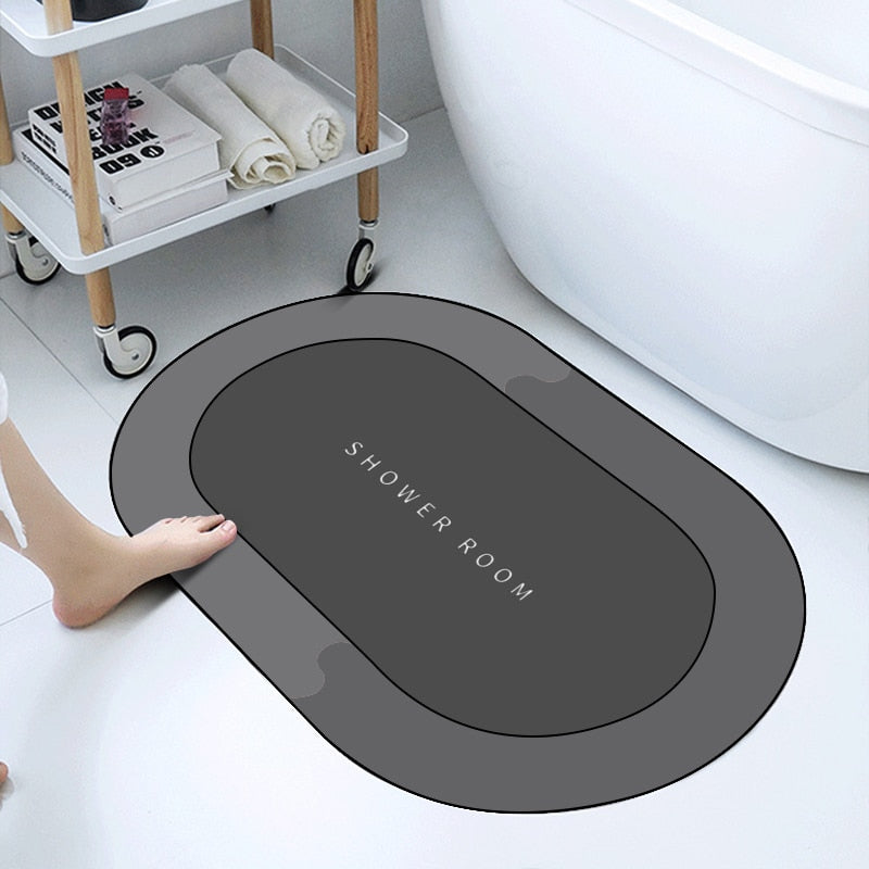 Super Absorbent Shower Bath Mat Bathroom Anti-Slip