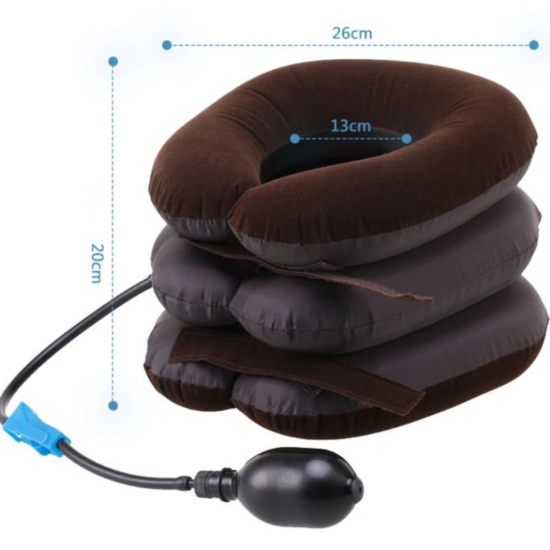 Pillow-Soft Neck Relief | Inflatable Neck Stretcher