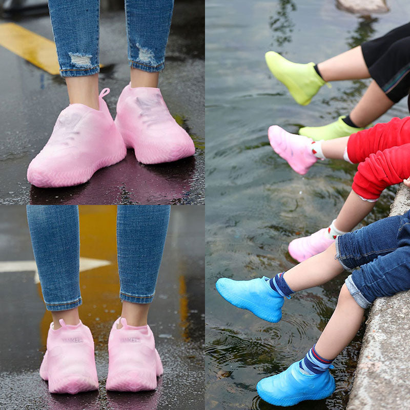 Reusable Waterproof Rain Shoes Covers Silicone Outdoor