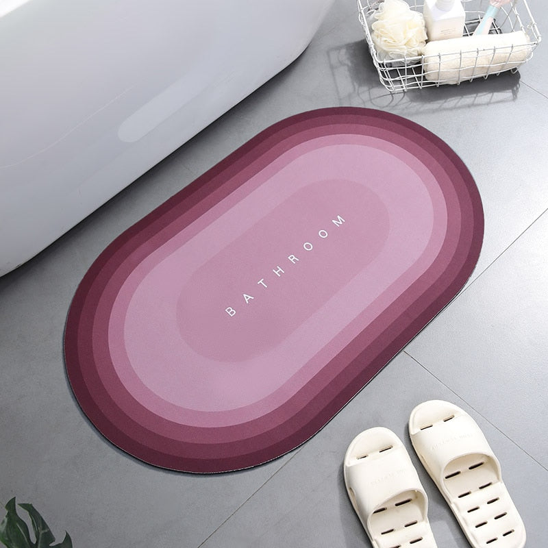 Super Absorbent Shower Bath Mat Bathroom Anti-Slip
