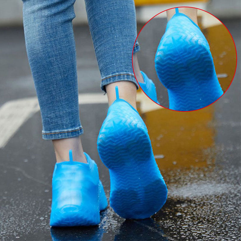 Reusable Waterproof Rain Shoes Covers Silicone Outdoor