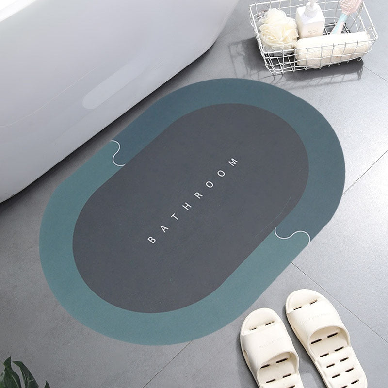 Super Absorbent Shower Bath Mat Bathroom Anti-Slip