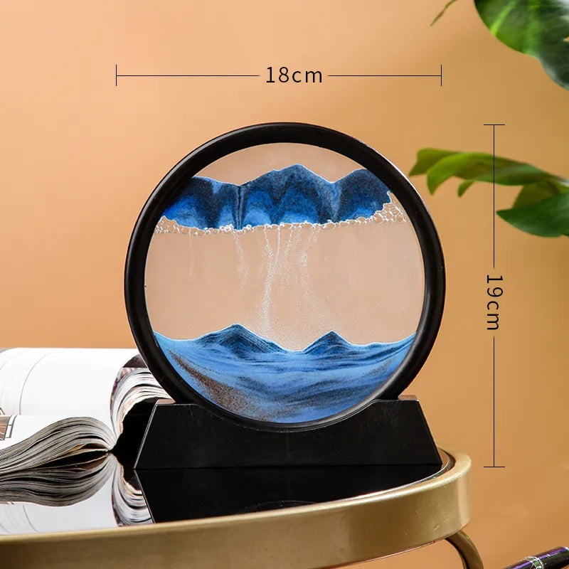 3D Moving Sand Art Picture Round