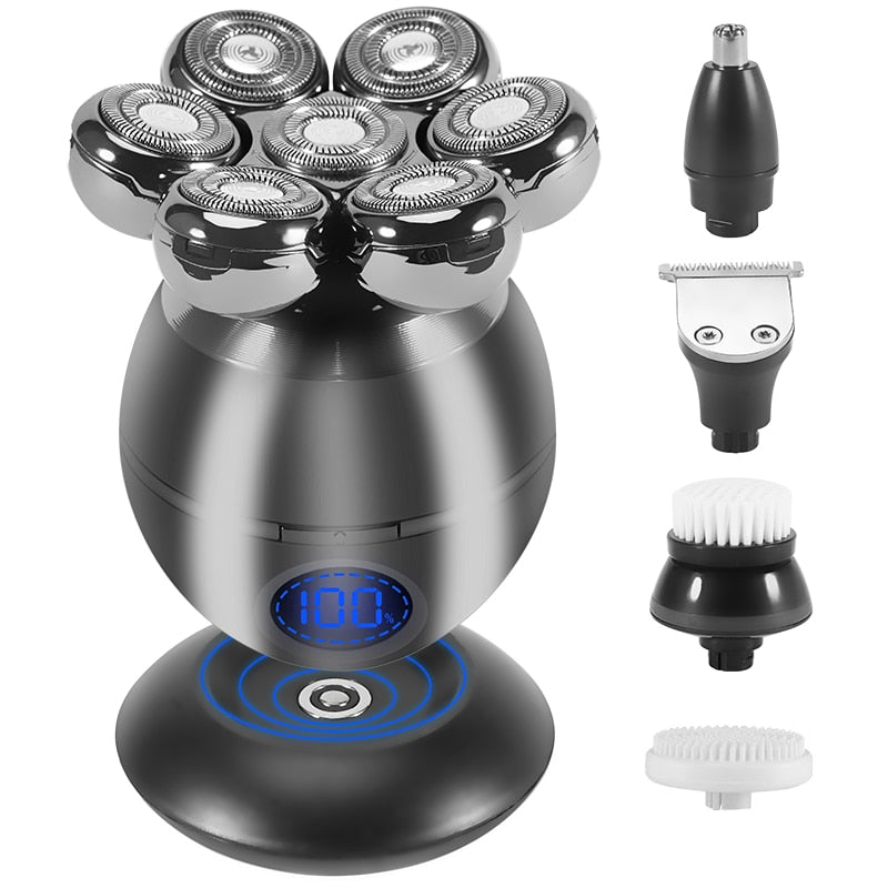 Men's Grooming Kit - Wet-Dry Electric Shaver, Beard, and Hair Trimmer