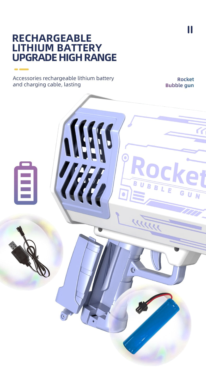 Blast Off with Bubble Fun: Rocket 69 Bubble Gun