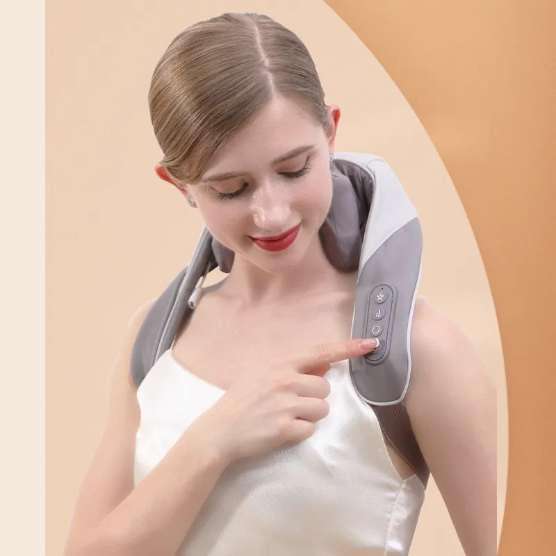 5D Kneading Shiatsu Massage | Shawl Neck Chiropractic Massager