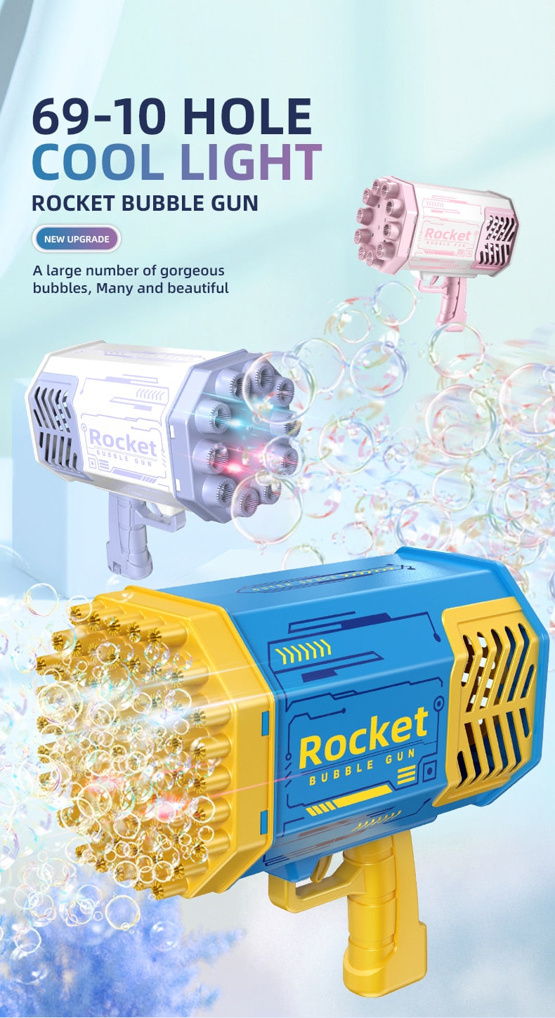 Blast Off with Bubble Fun: Rocket 69 Bubble Gun