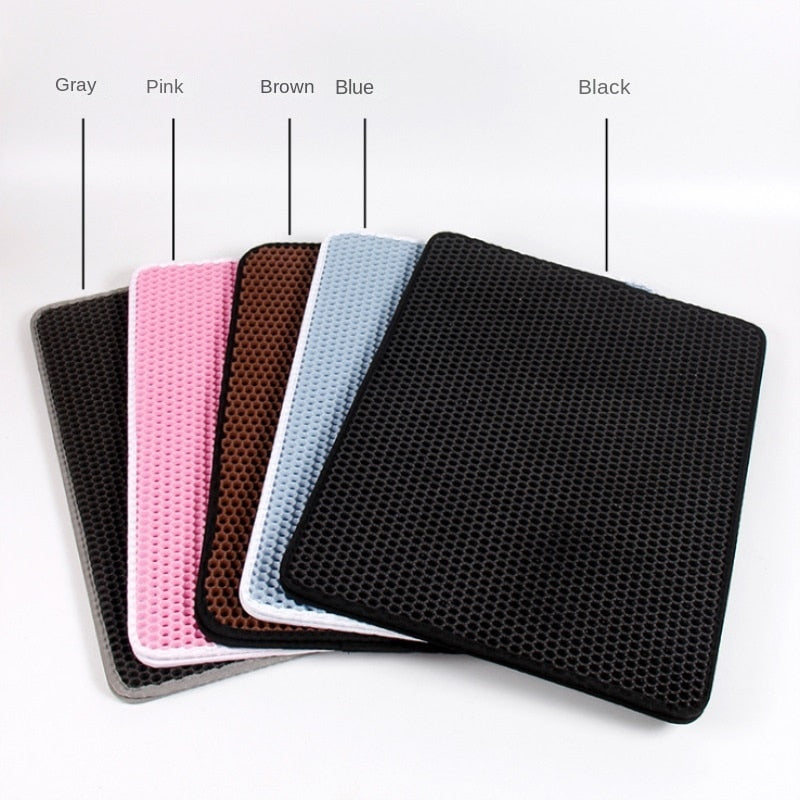Double Layer Non-Slip Cat Litter Box Mat! 🐾