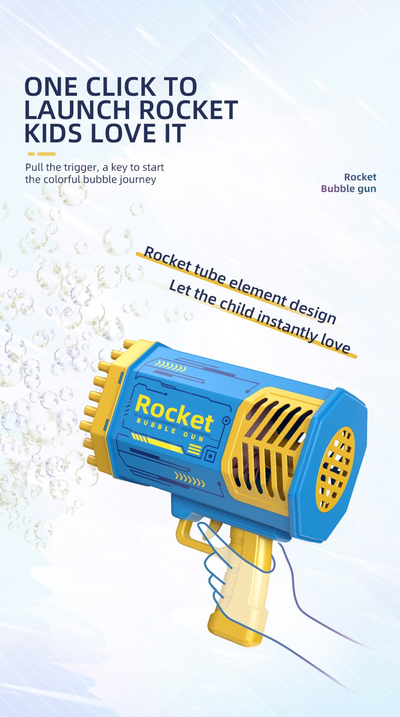 Blast Off with Bubble Fun: Rocket 69 Bubble Gun