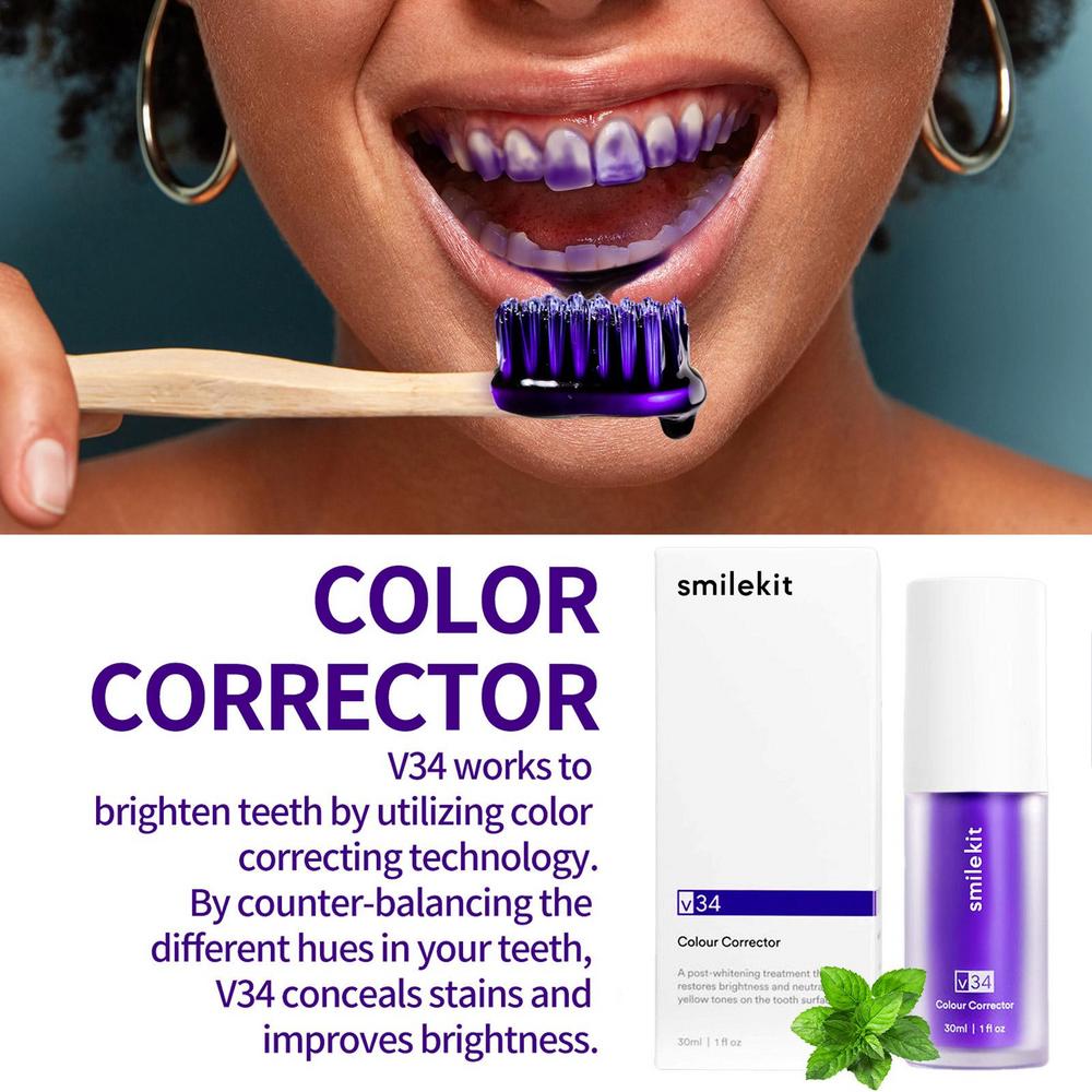 Purple Toothpaste - Say Goodbye to Yellow Stains! Hello White Teeth