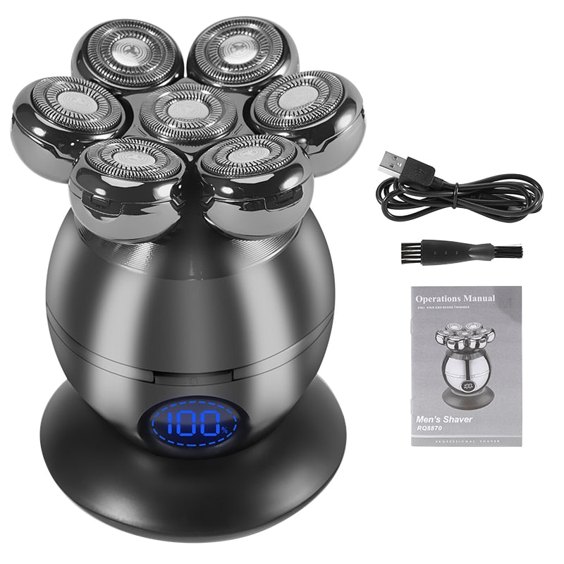 Men's Grooming Kit - Wet-Dry Electric Shaver, Beard, and Hair Trimmer