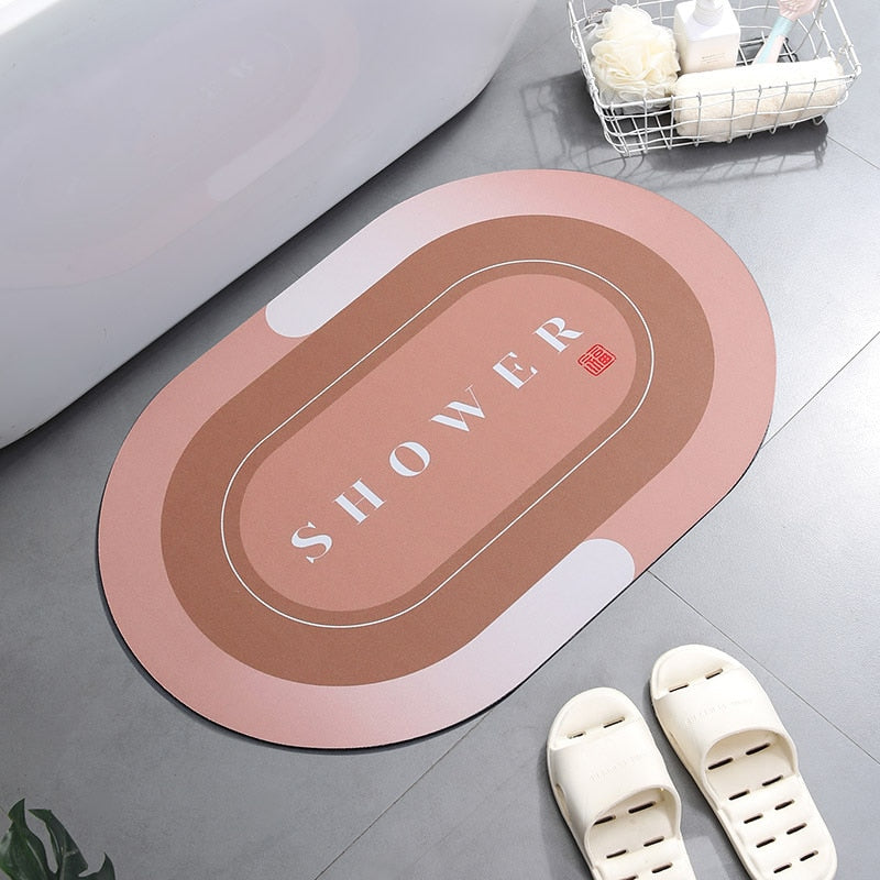 Super Absorbent Shower Bath Mat Bathroom Anti-Slip