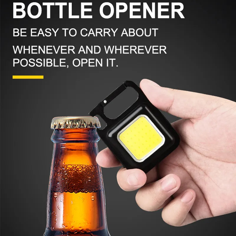 COB Flashlight Mini Portable Keychain Lamp | Portable Camping Light