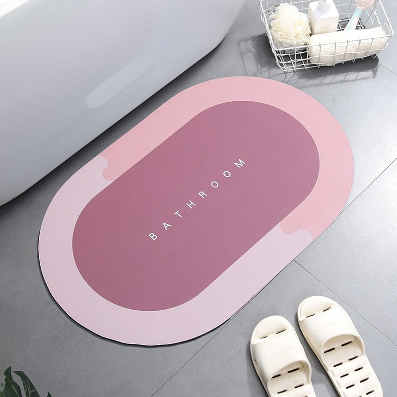 Super Absorbent Shower Bath Mat Bathroom Anti-Slip