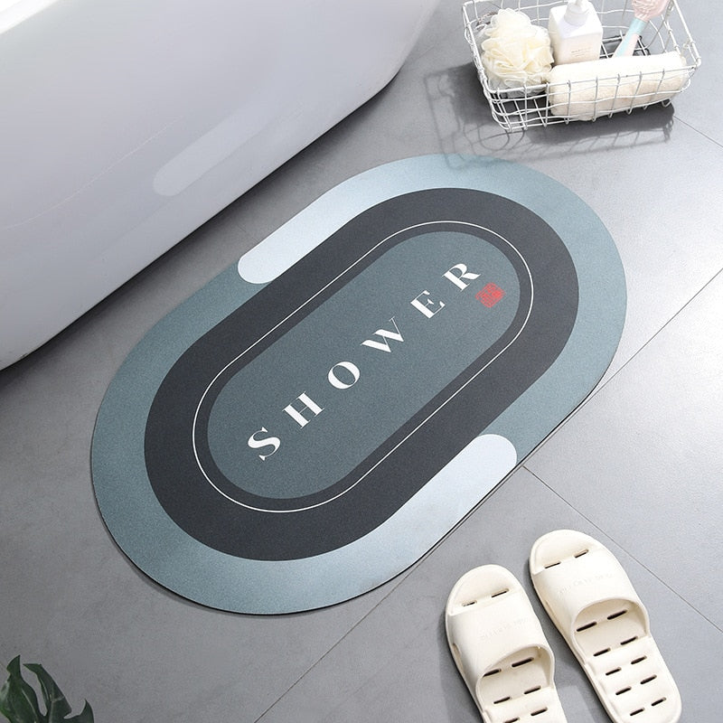 Super Absorbent Shower Bath Mat Bathroom Anti-Slip
