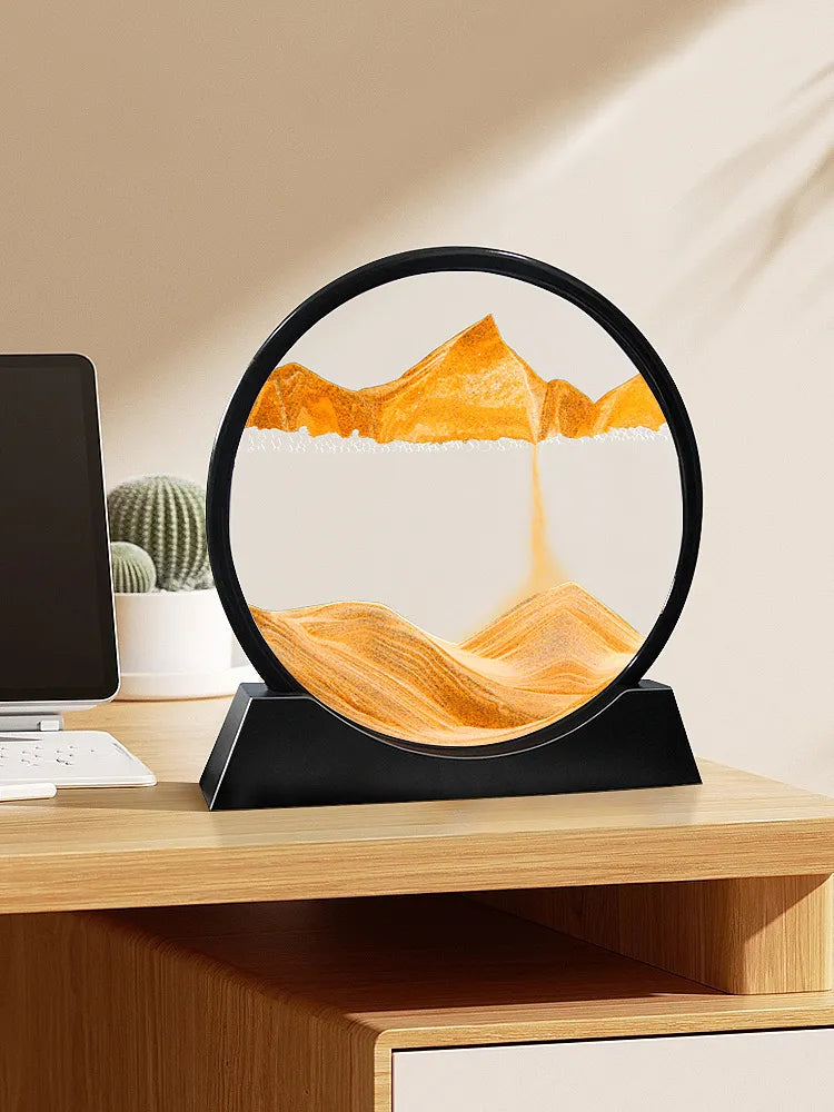 3D Moving Sand Art Picture Round