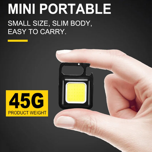 COB Flashlight Mini Portable Keychain Lamp | Portable Camping Light