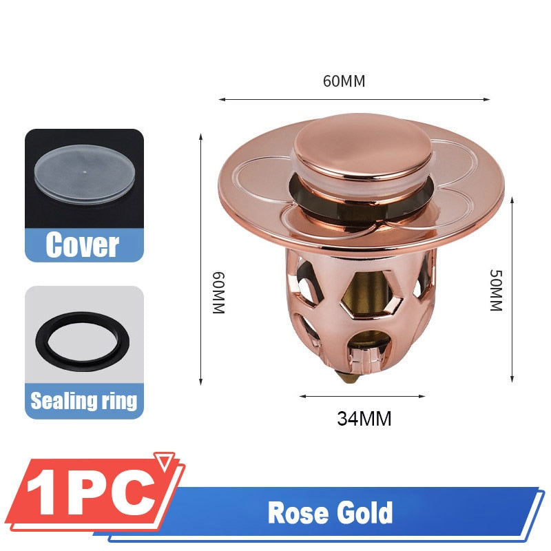 EcoDrain Master -Pop-Up Basin Drain Filter & Bath Stopper