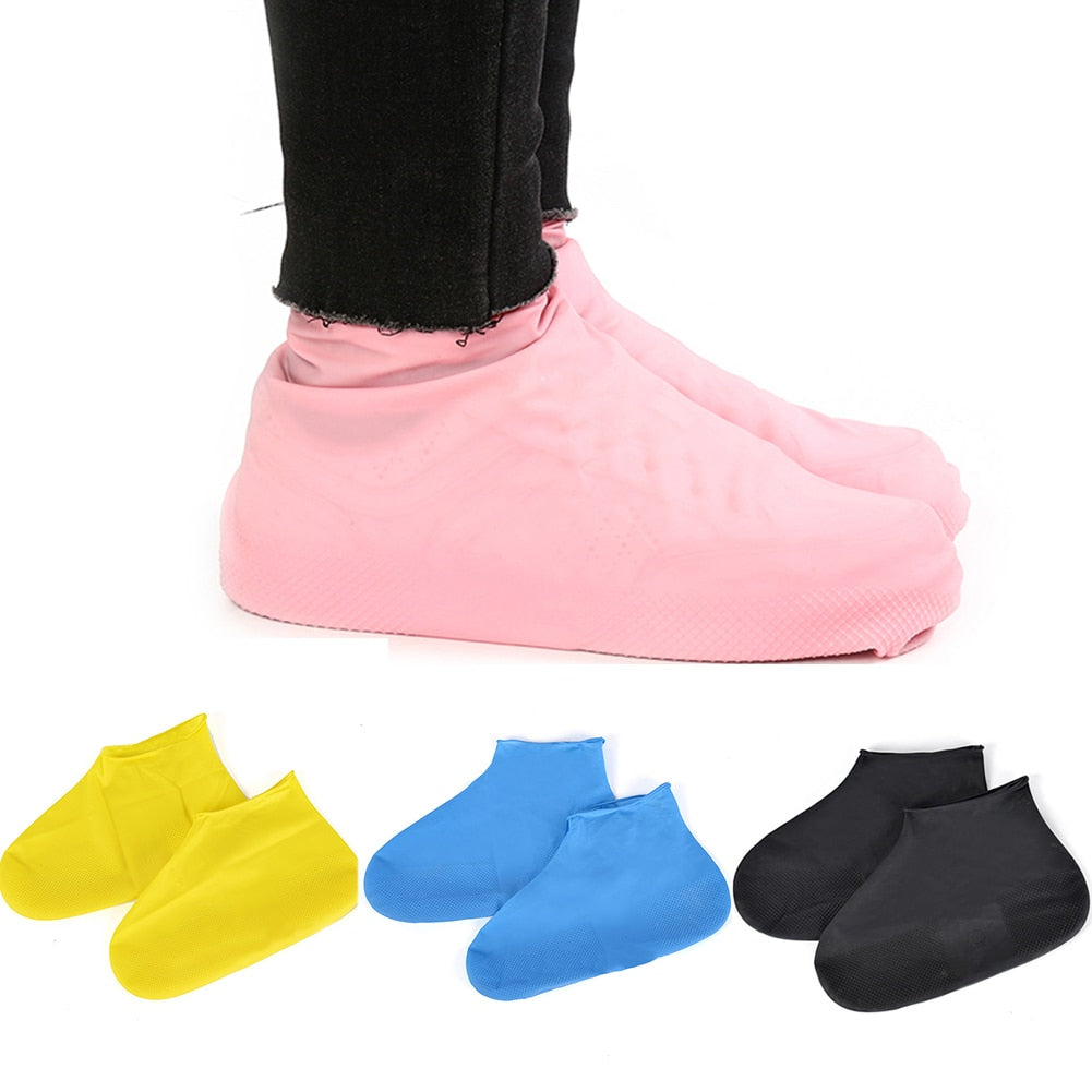 Reusable Waterproof Rain Shoes Covers Silicone Outdoor
