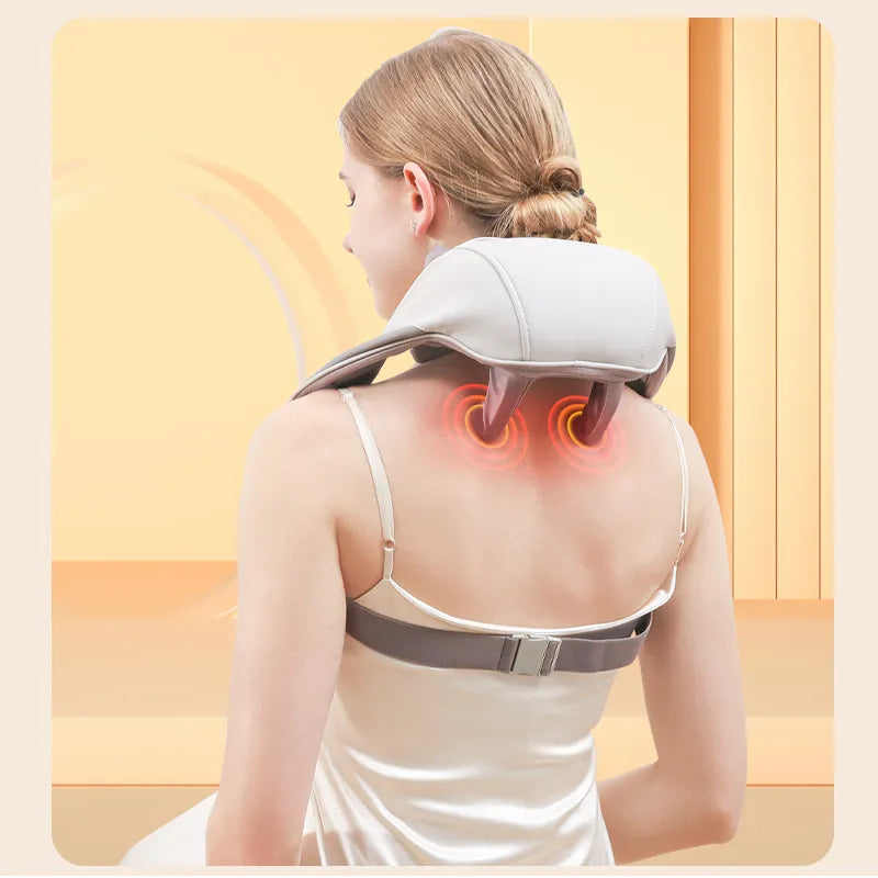 5D Kneading Shiatsu Massage | Shawl Neck Chiropractic Massager