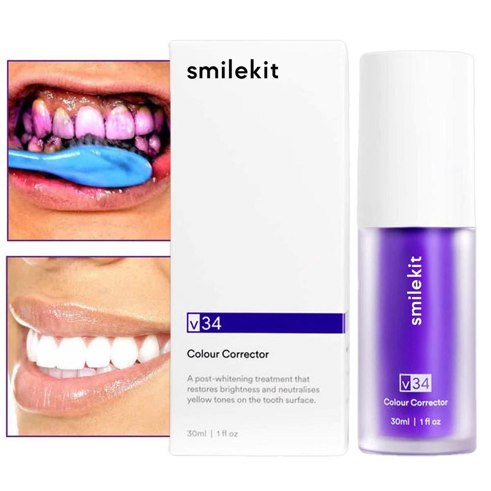 Purple Toothpaste - Say Goodbye to Yellow Stains! Hello White Teeth