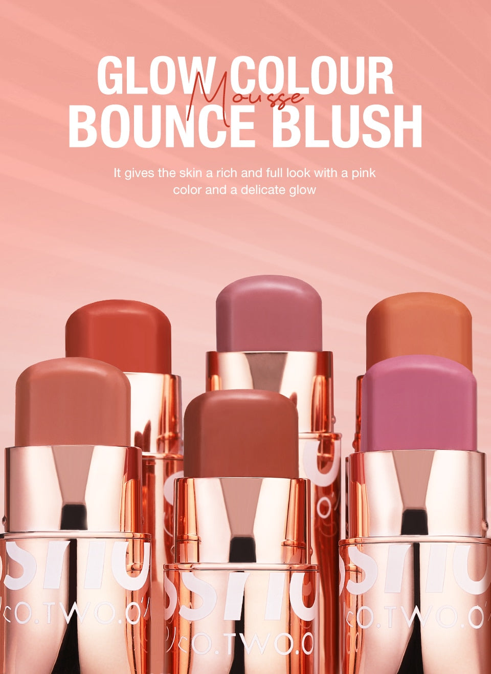 Lipstick Blush Stick 3-in-1 Eyes Cheek and Lip Tint