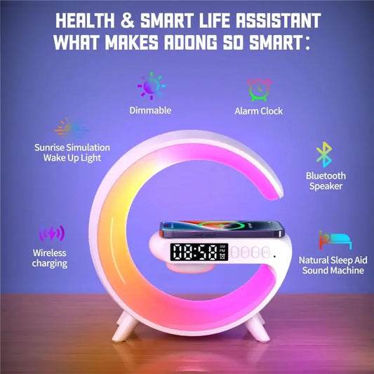 Mini Multifunction Wireless | Charger Pad Stand Speaker TF RGB