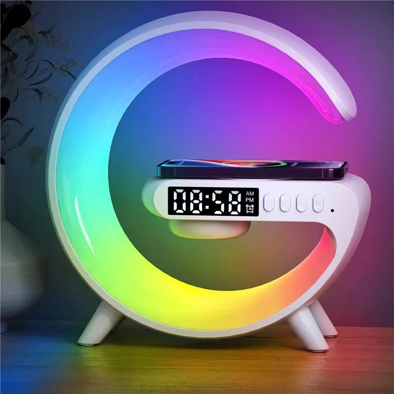 Mini Multifunction Wireless | Charger Pad Stand Speaker TF RGB