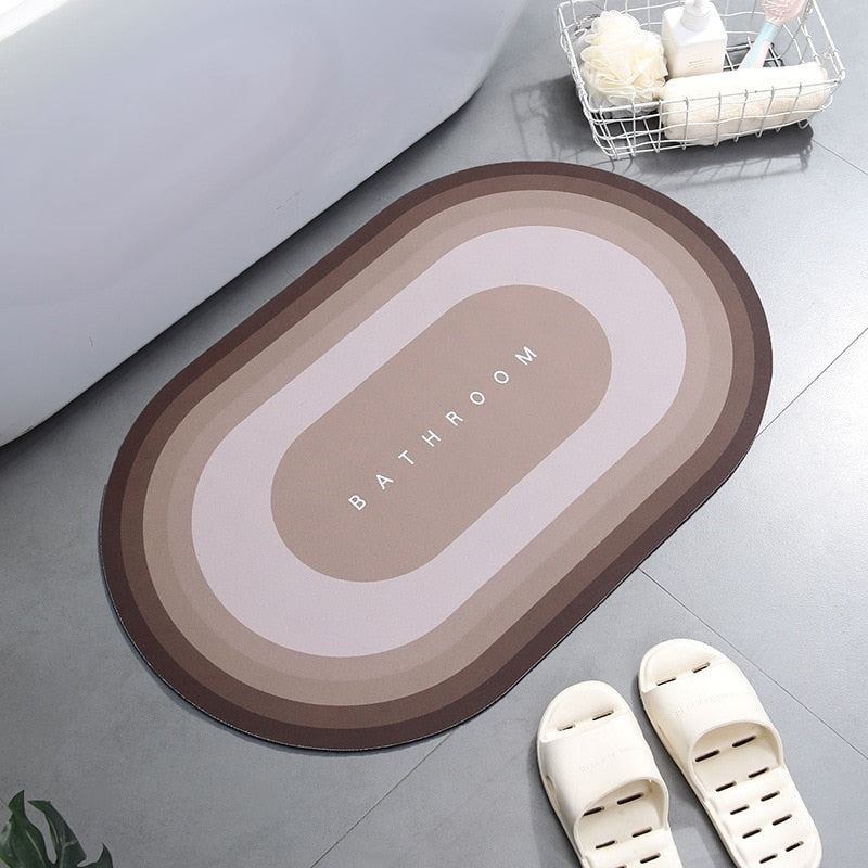 Super Absorbent Shower Bath Mat Bathroom Anti-Slip
