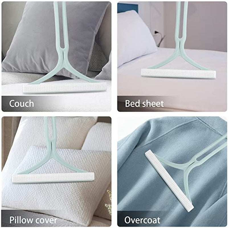 Erase Pet Hair and Lint Hassles with Silicone Double-Sided Clean Tool! 🧽🐾