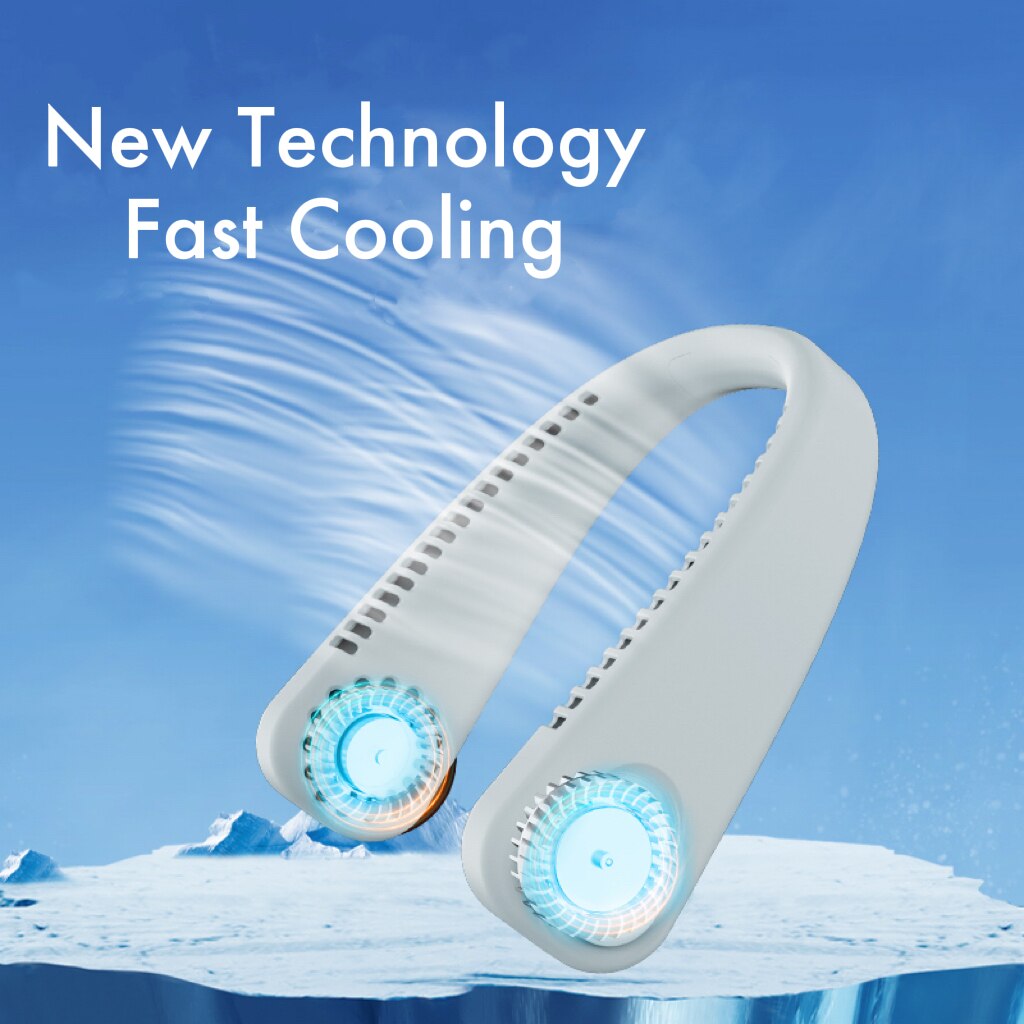 Neck Fan  Rechargeable Wearable - Cool for the Summer!