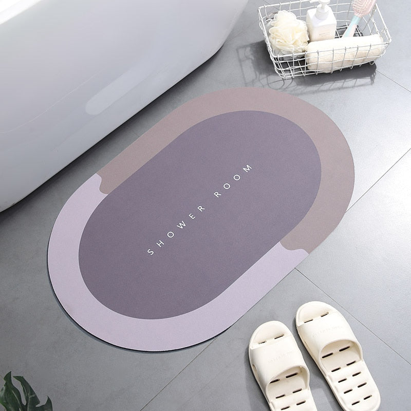Super Absorbent Shower Bath Mat Bathroom Anti-Slip