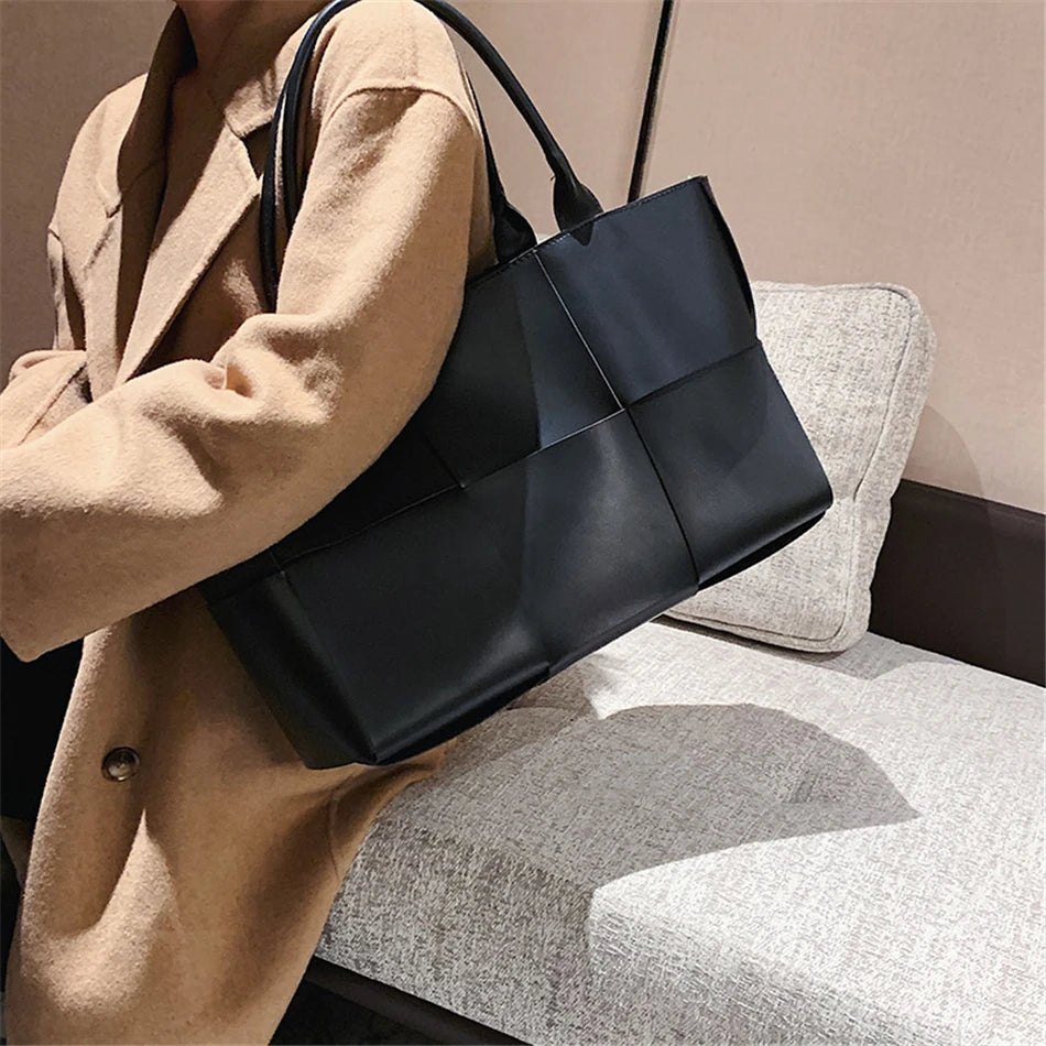 Weave Chic  Luxury Leather Totes for Stylish Women
