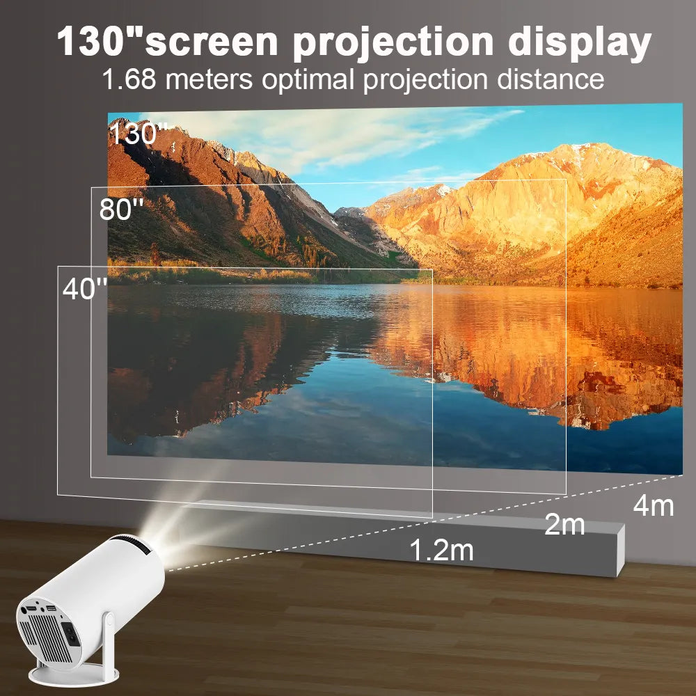 Android 11Projector | 1280*720P 4K Ultra HD Projector
