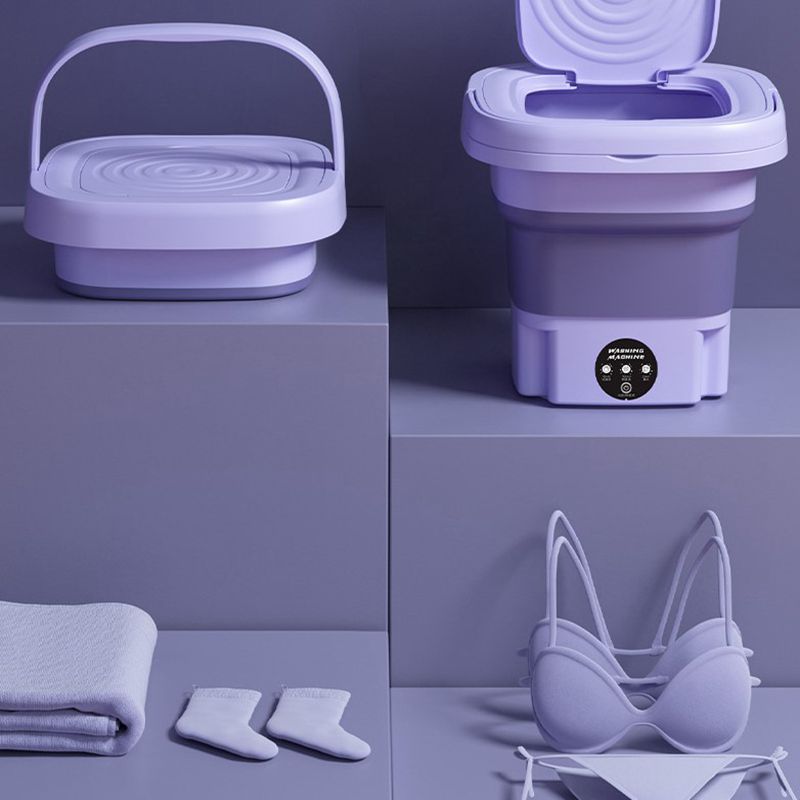 8L Foldable Mini Washing Machine With Spinning Dry