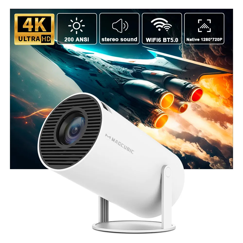 Android 11Projector | 1280*720P 4K Ultra HD Projector