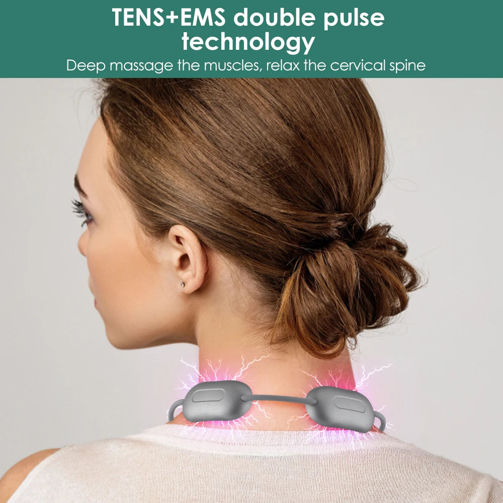 Portable Electric Neck Massager Micro-current Cervical
