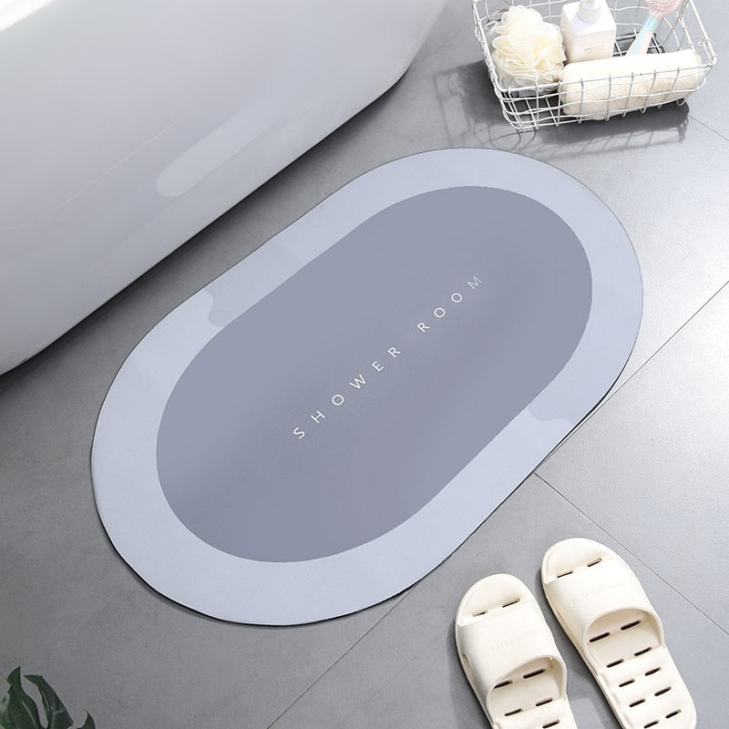 Super Absorbent Shower Bath Mat Bathroom Anti-Slip