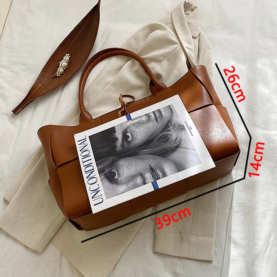 Weave Chic  Luxury Leather Totes for Stylish Women