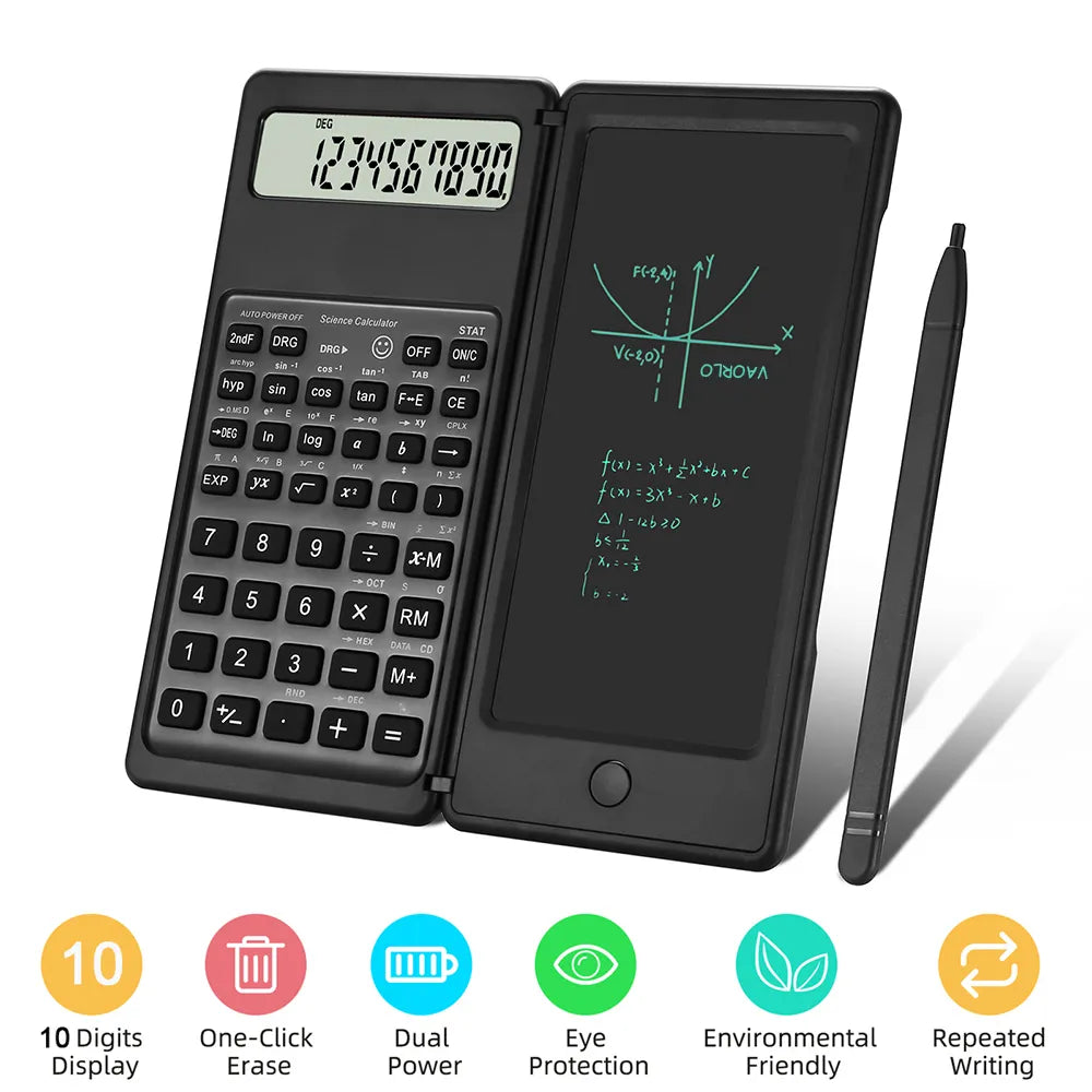 2 in 1 Foldable Scientific Calculators  | 10 Digits LCD Display