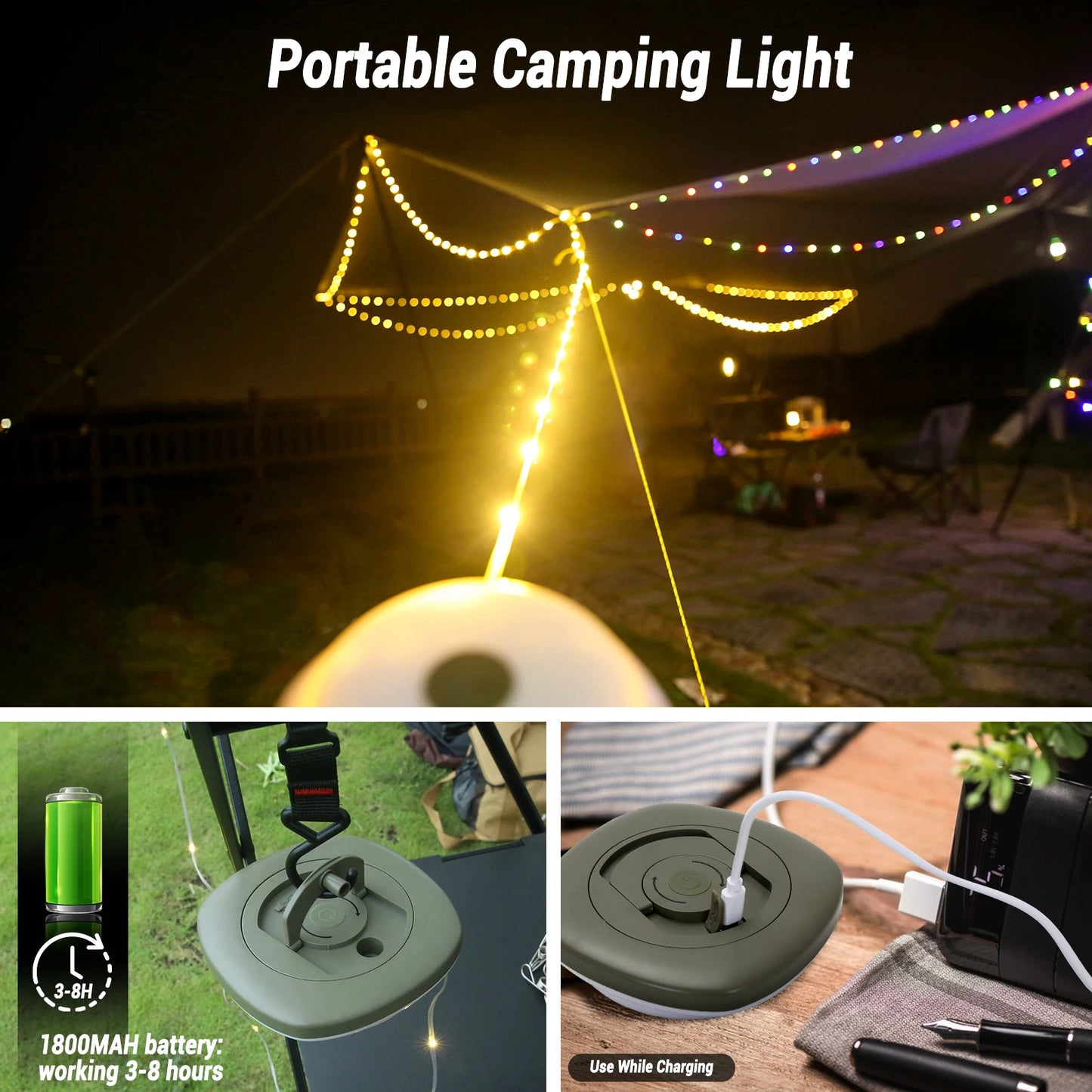 Camping String Light | Portable Camping Light