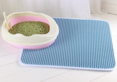 Double Layer Non-Slip Cat Litter Box Mat! 🐾