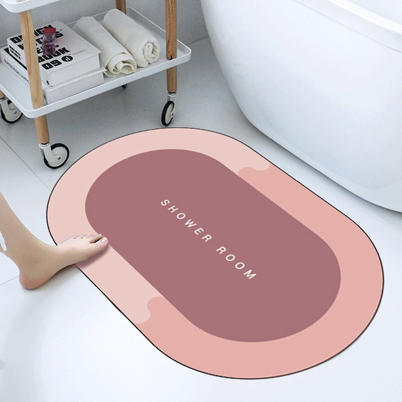 Super Absorbent Shower Bath Mat Bathroom Anti-Slip