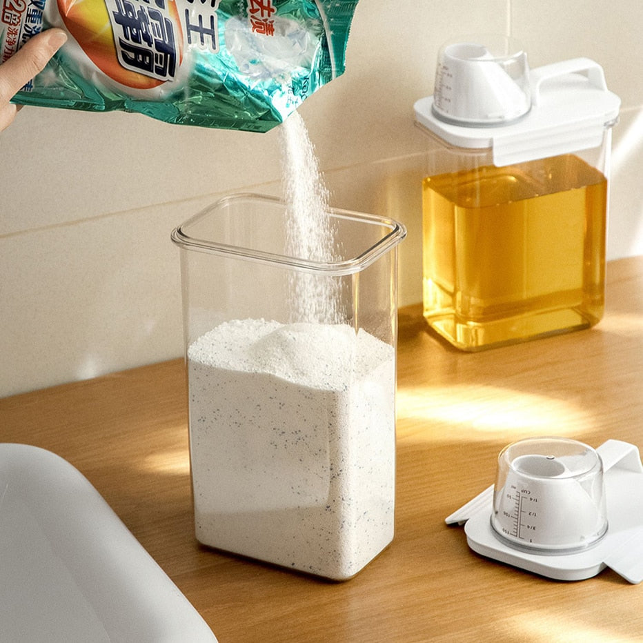 Laundry Detergent Dispenser | Softener | Powder | Bleach -Storage