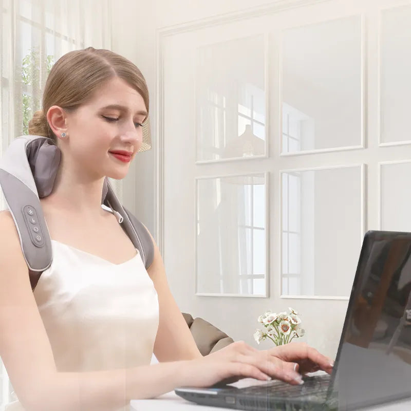 5D Kneading Shiatsu Massage | Shawl Neck Chiropractic Massager