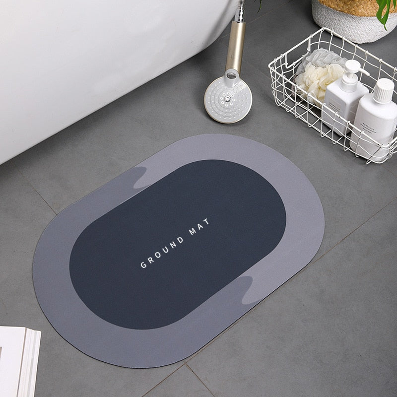 Super Absorbent Shower Bath Mat Bathroom Anti-Slip