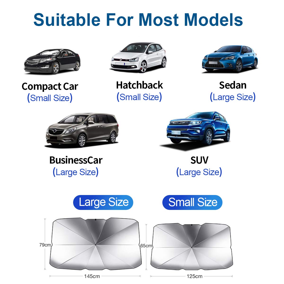 Car  Sun Shade - Car Windshield Umbrella
