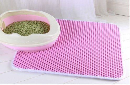 Double Layer Non-Slip Cat Litter Box Mat! 🐾