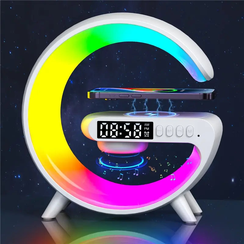 Mini Multifunction Wireless | Charger Pad Stand Speaker TF RGB