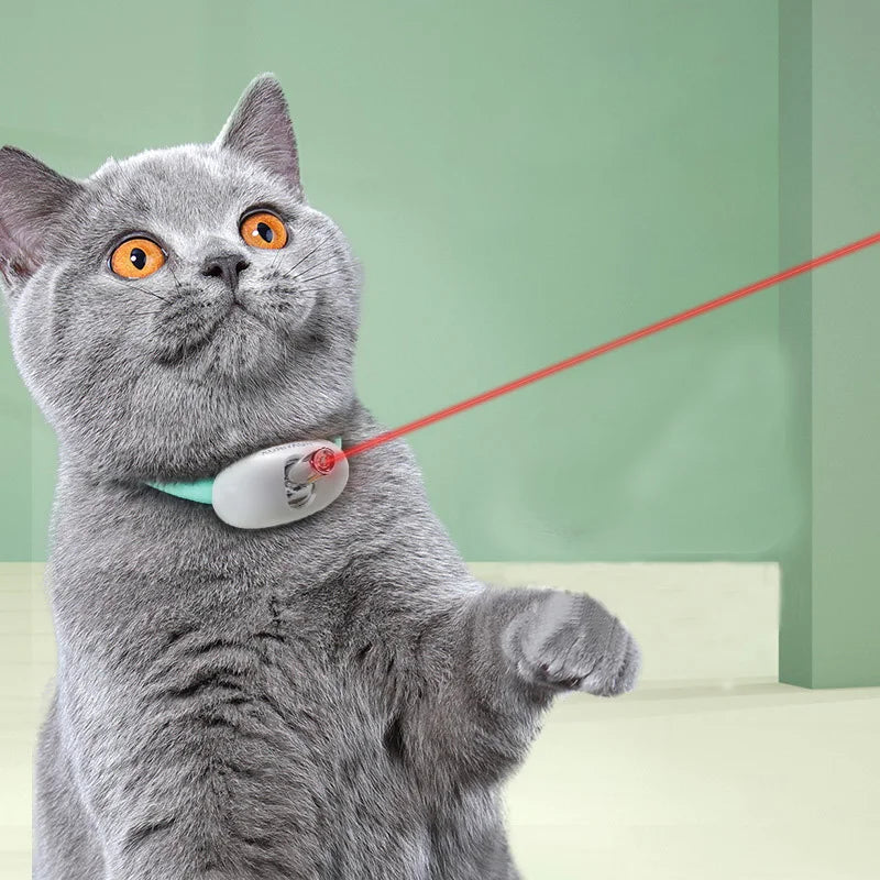 Laser Teasing Cat Collar Electric USB Charging